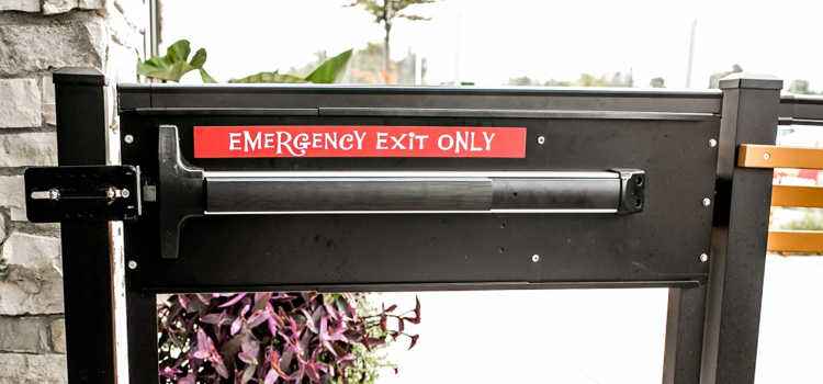 emergency push bar installation in Lauderhill